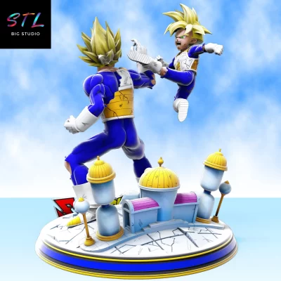 diorama goku gohan stl sala del tiempo 3d