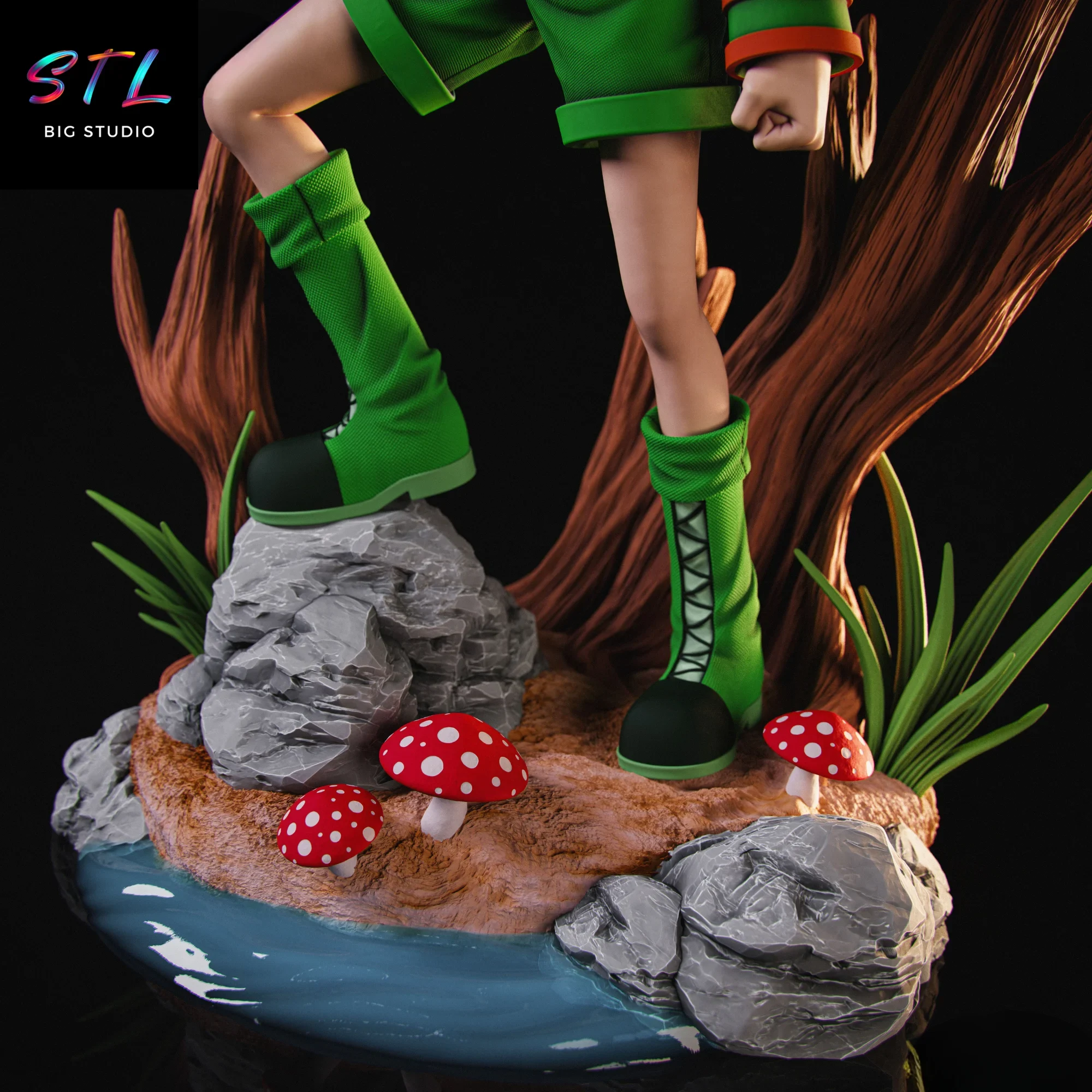 diorama gon freecss stl impresion 3d figura hunter x hunter diorama gon freecss stl impresion 3d figura hunter x hunter