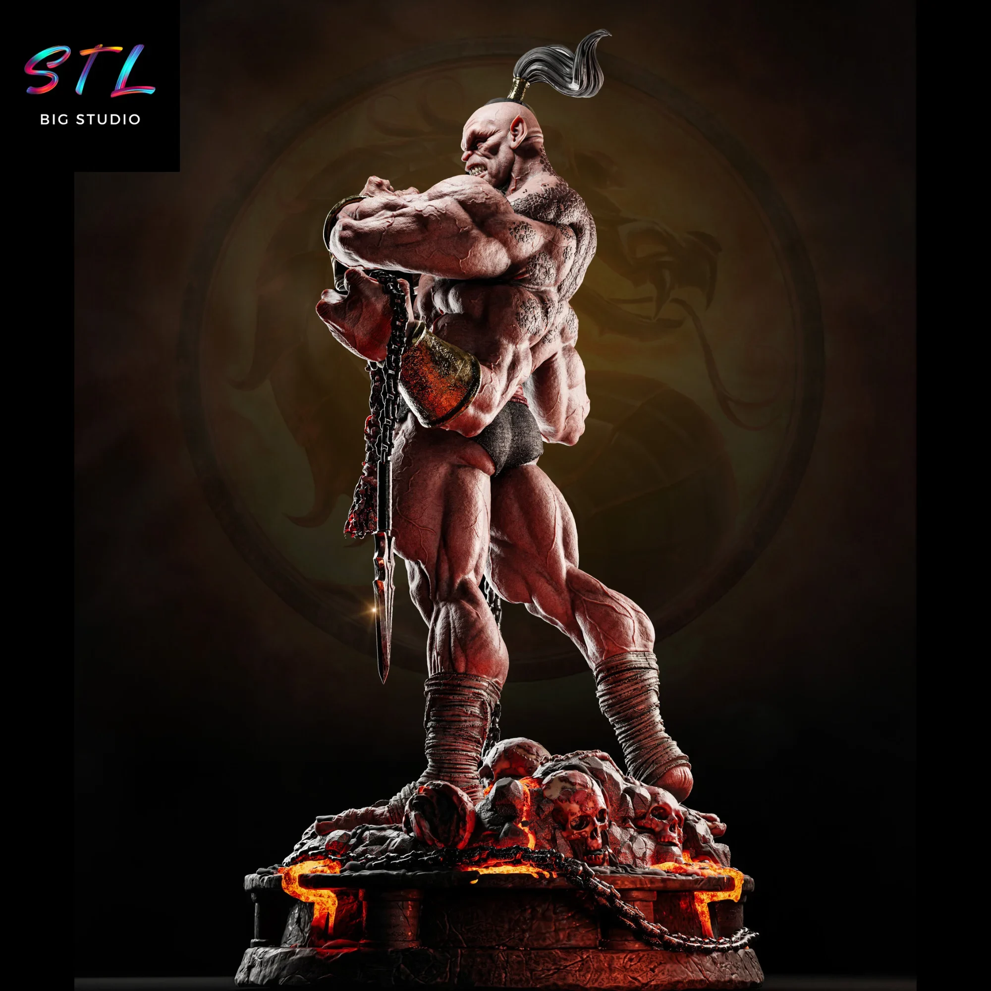 diorama goro stl impresion 3d mortal kombat diorama goro stl impresion 3d mortal kombat