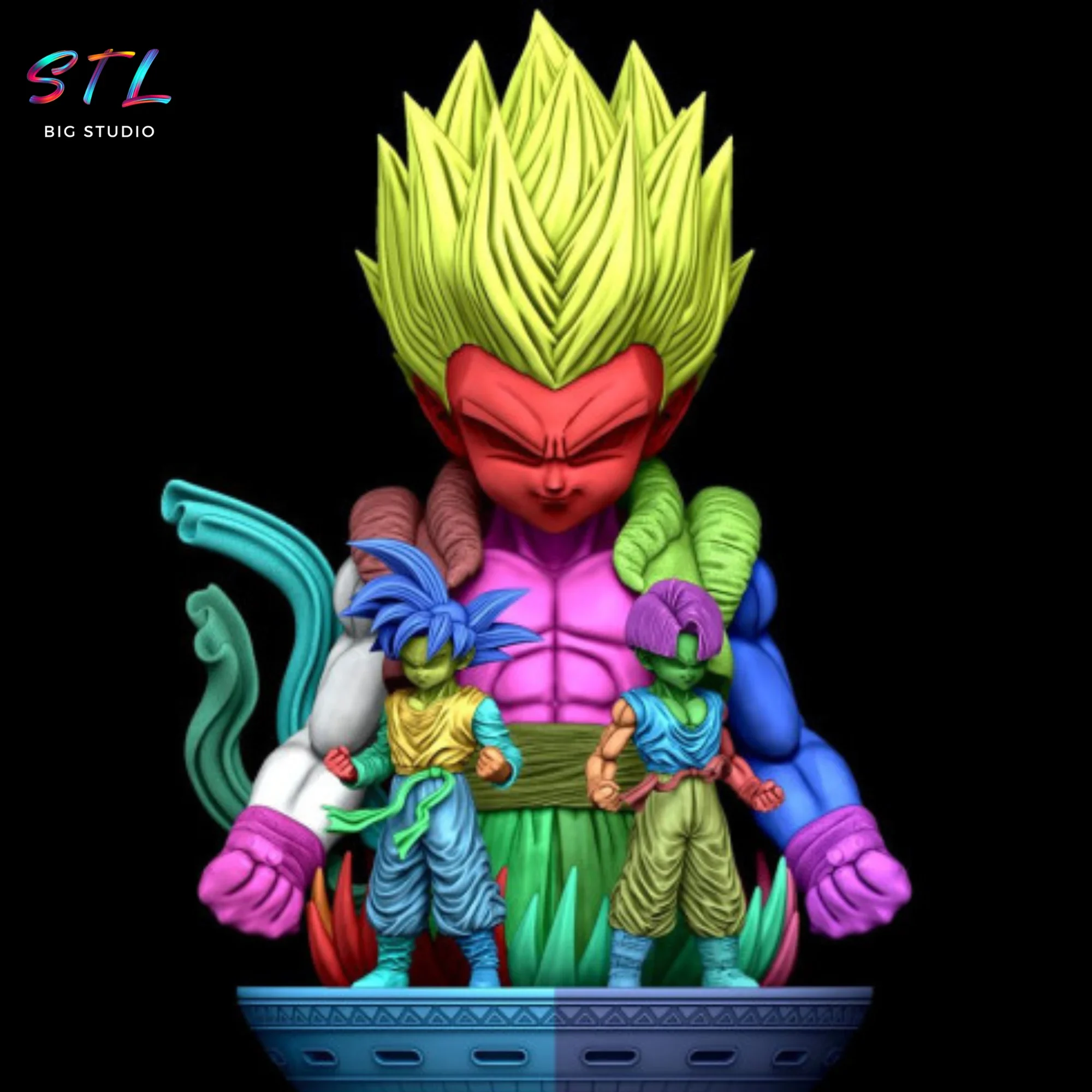 diorama goten y trunks stl gotenks dragon ball impresion 3d diorama goten y trunks stl gotenks dragon ball impresion 3d