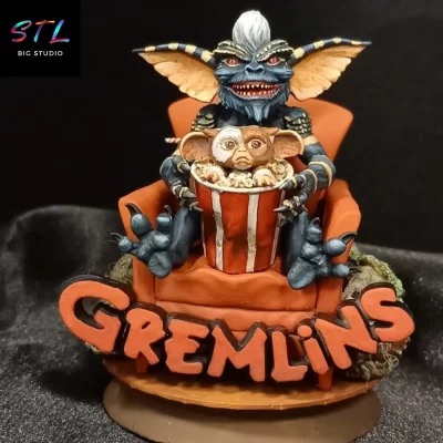 diorama gremlins stl impresion 3d