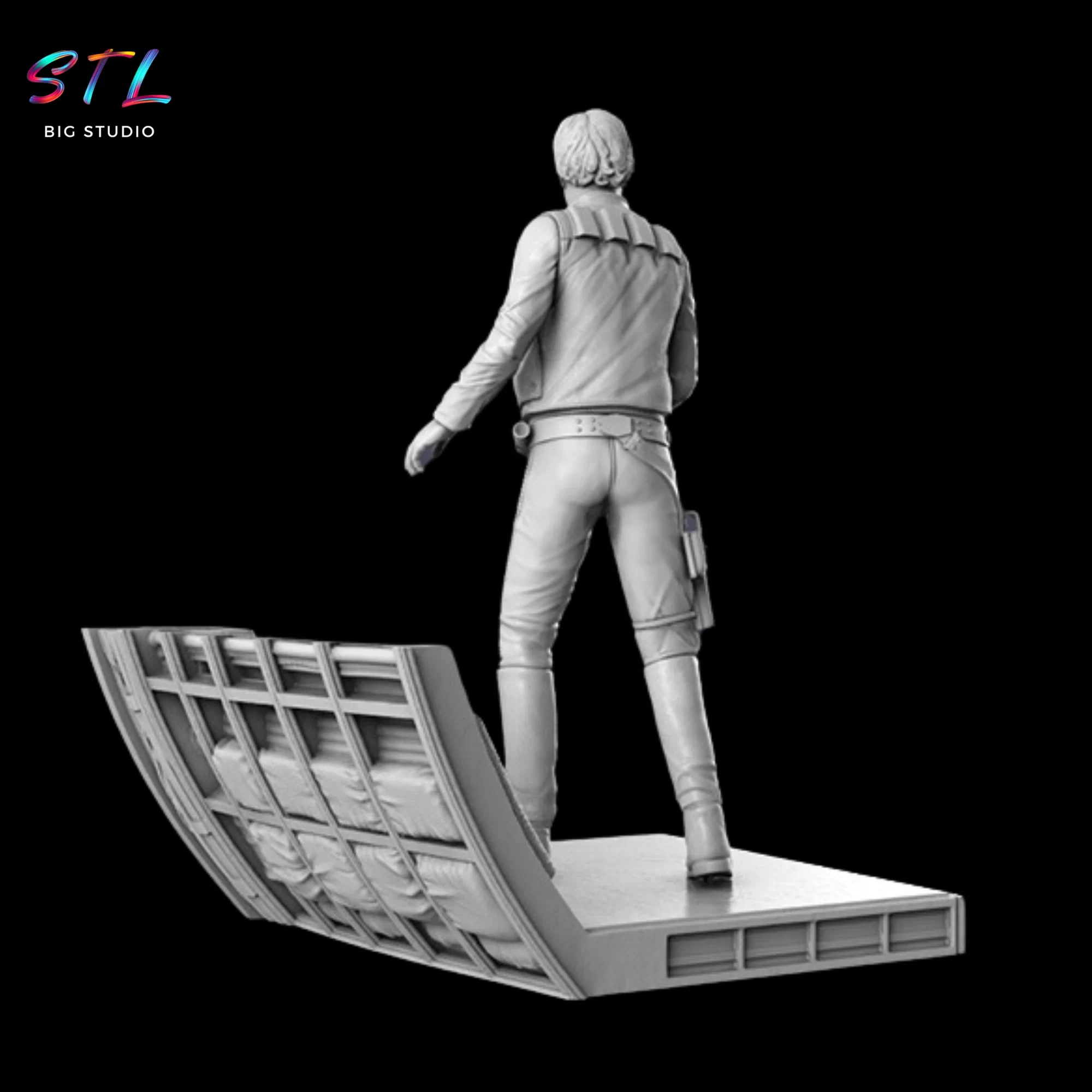 diorama han solo stl 3d print diorama han solo stl 3d print