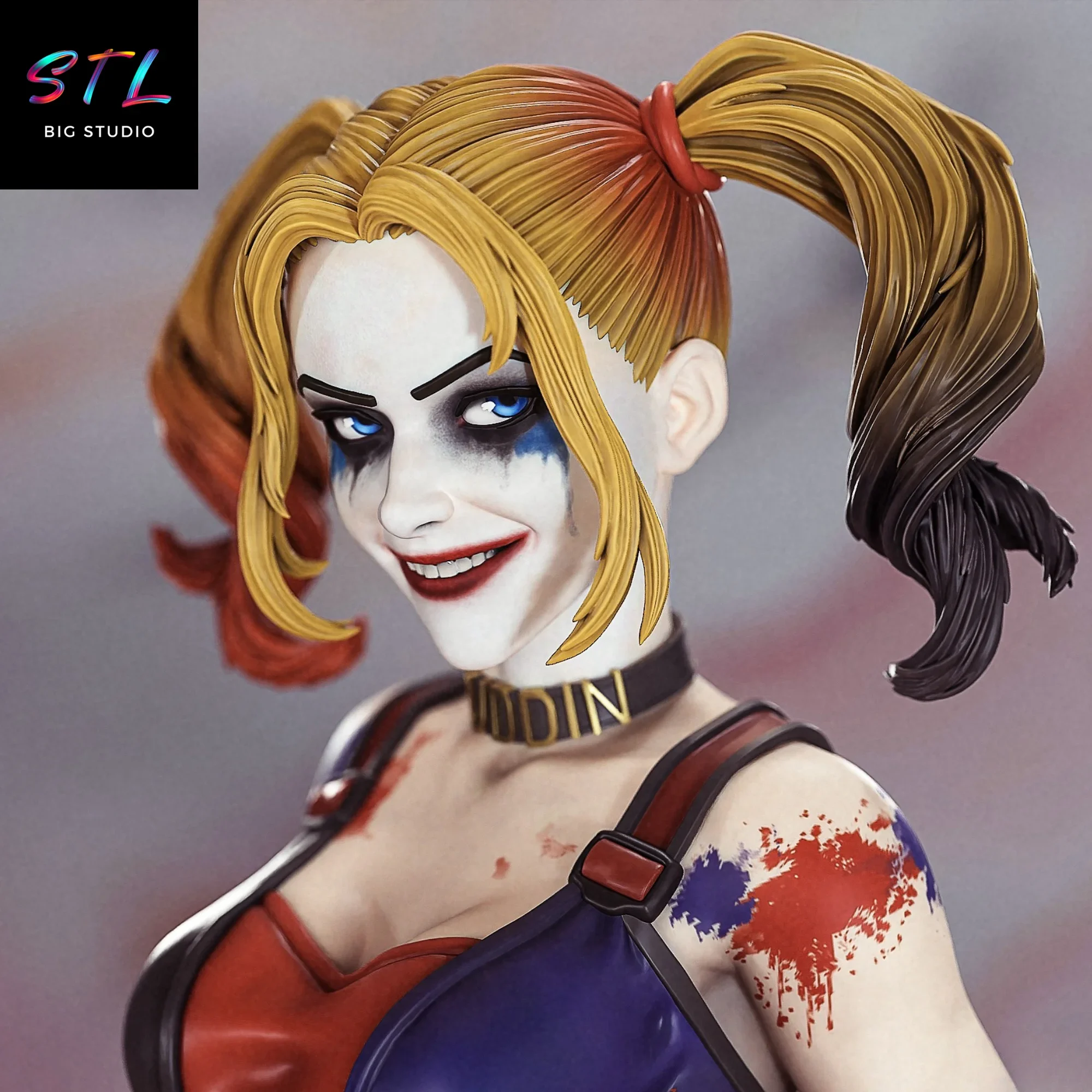diorama harley quinn stl impresion 3d diorama harley quinn stl impresion 3d