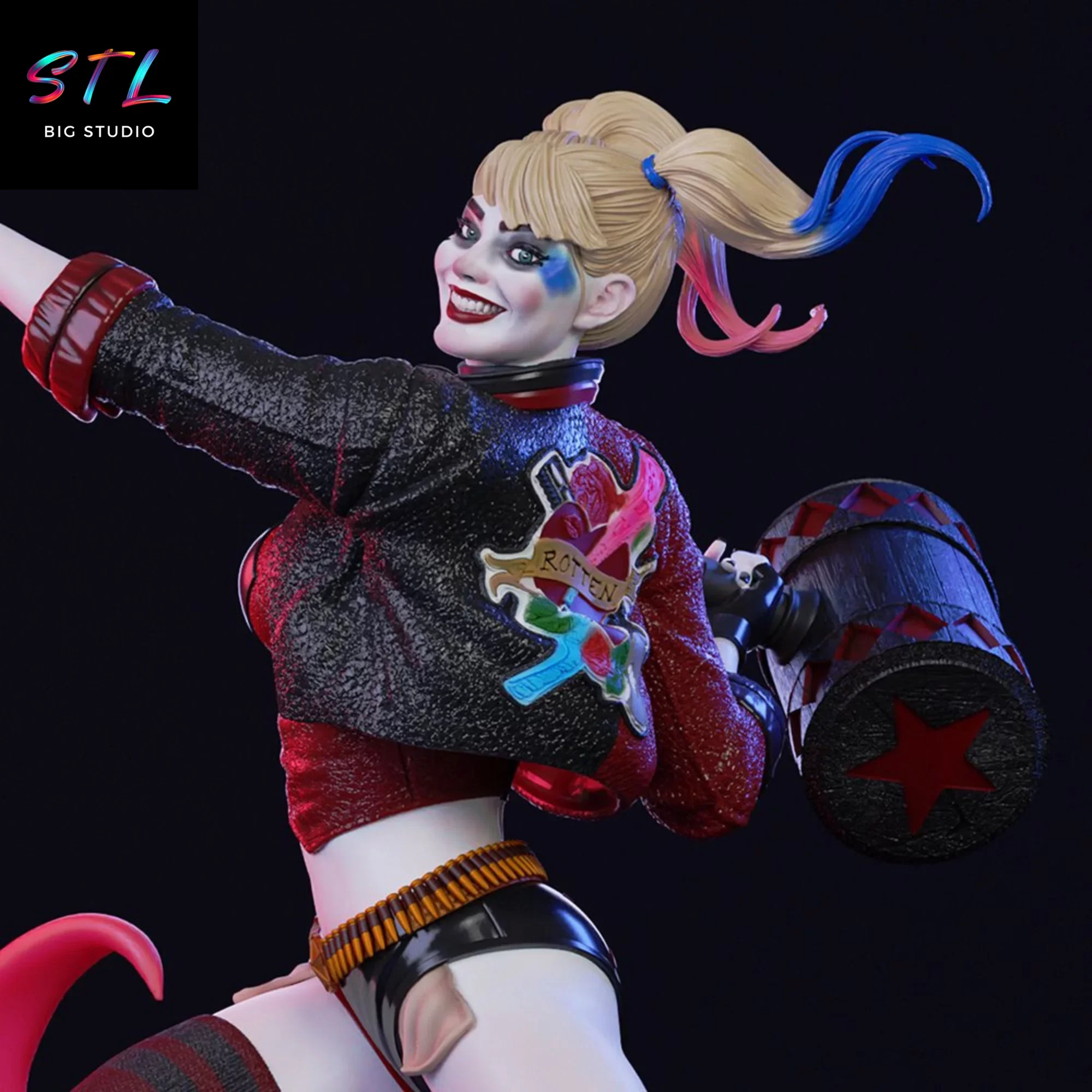 diorama harley quinn stl imprimir 3d dc batman diorama harley quinn stl imprimir 3d dc batman