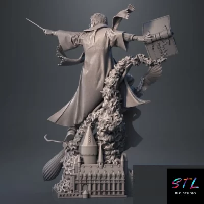 diorama harry potter stl para imprimir en 3d