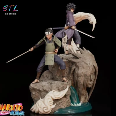 diorama hashirama vs madara stl naruto figura impresion 3d