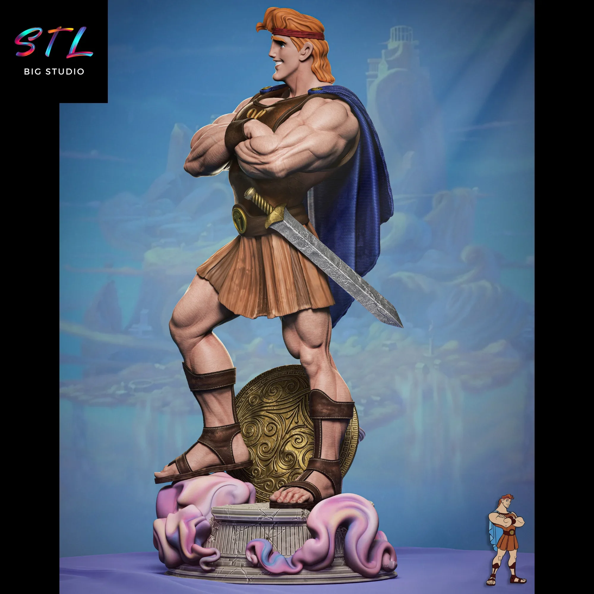 diorama hercules stl impresion 3d figura disney diorama hercules stl impresion 3d figura disney
