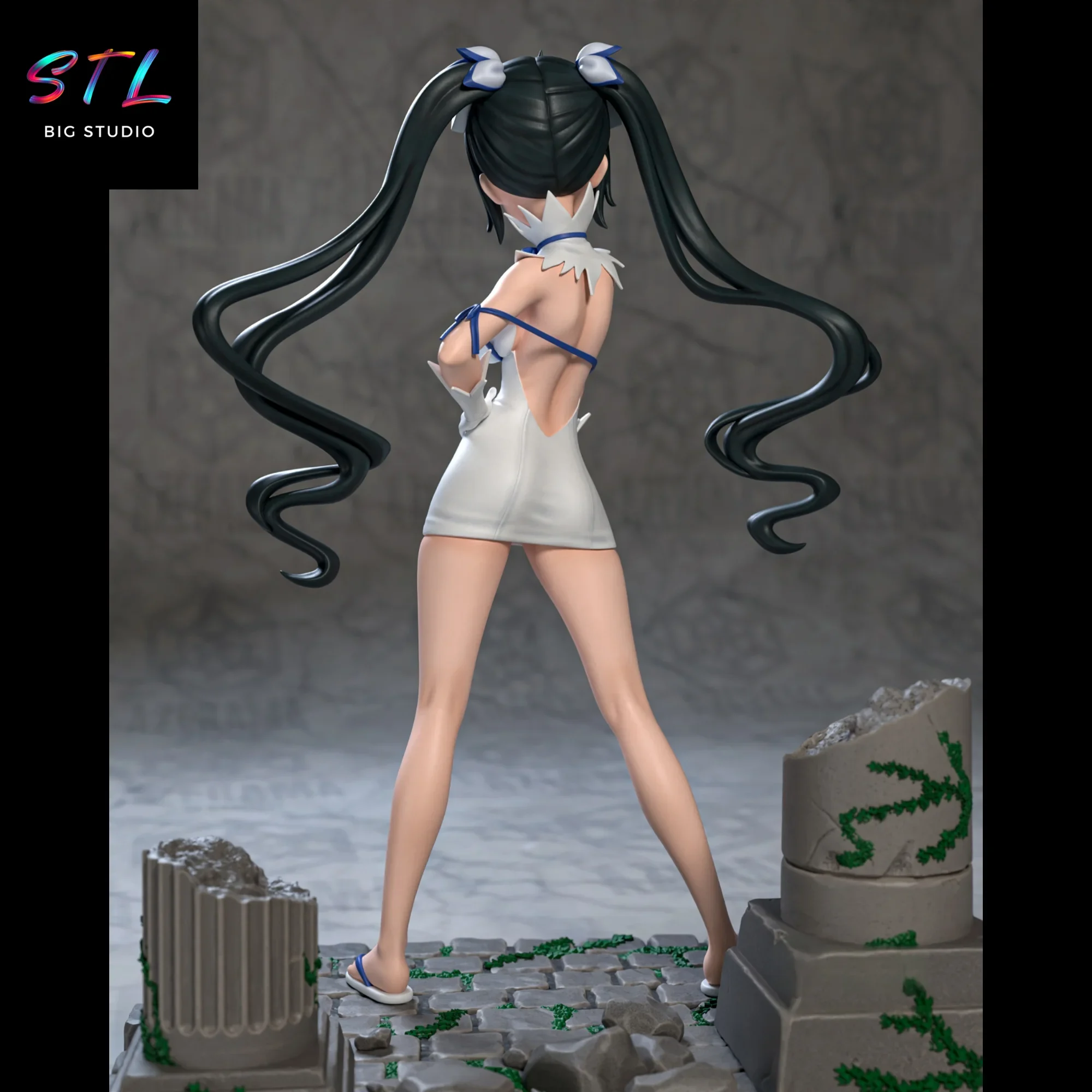 diorama hestia stl impresion 3d figura danmachi diorama hestia stl impresion 3d figura danmachi