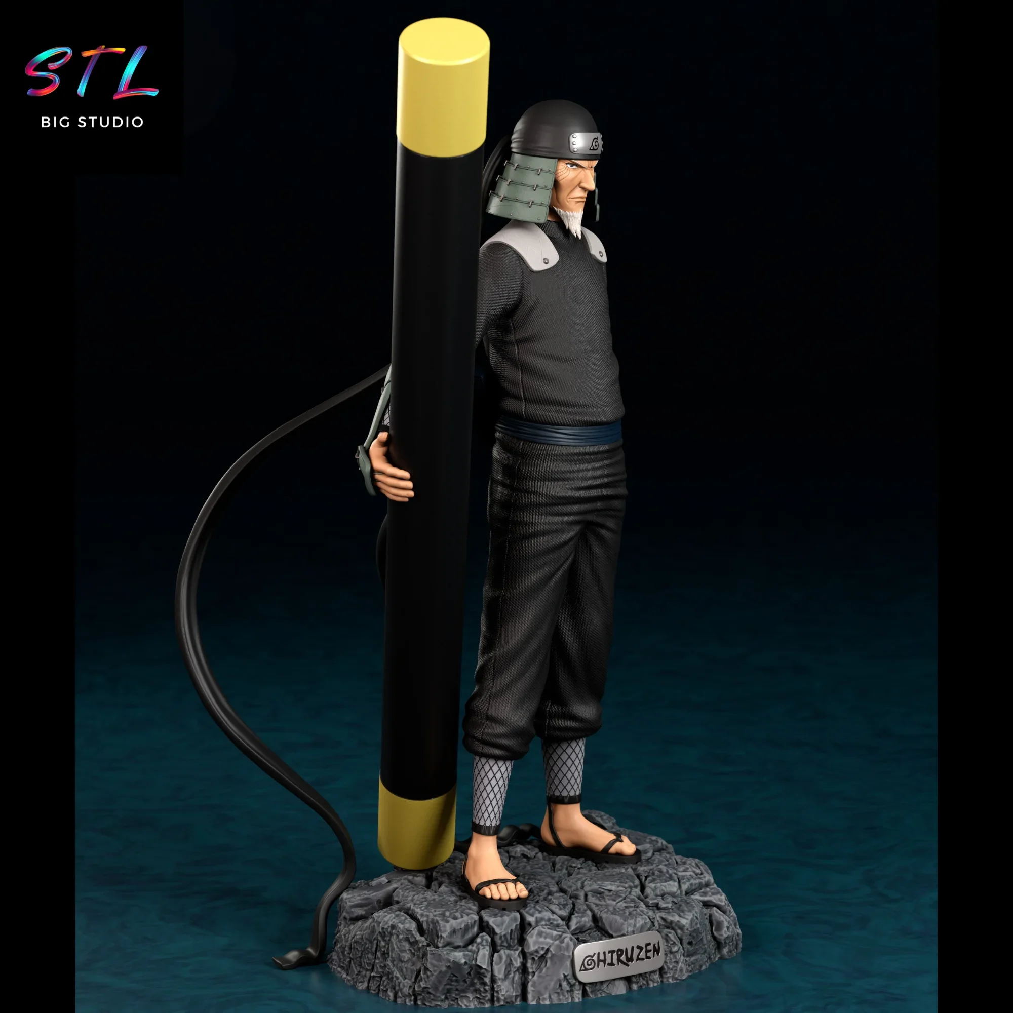 diorama hiruzen sarutobi stl impresion 3d naruto shippuden diorama hiruzen sarutobi stl impresion 3d naruto shippuden