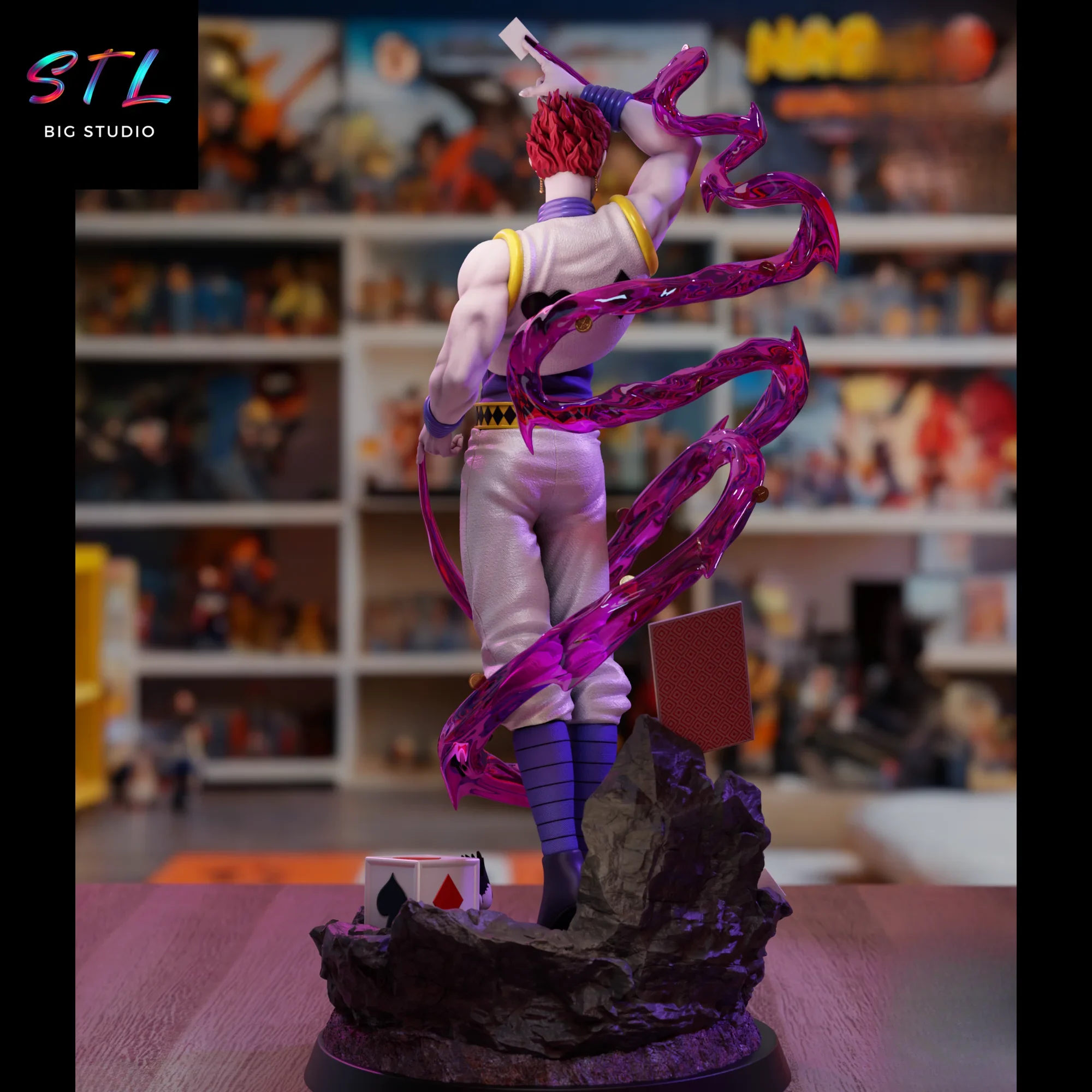 diorama hisoka morow stl hunter x hunter figura impresion 3d diorama hisoka morow stl hunter x hunter figura impresion 3d