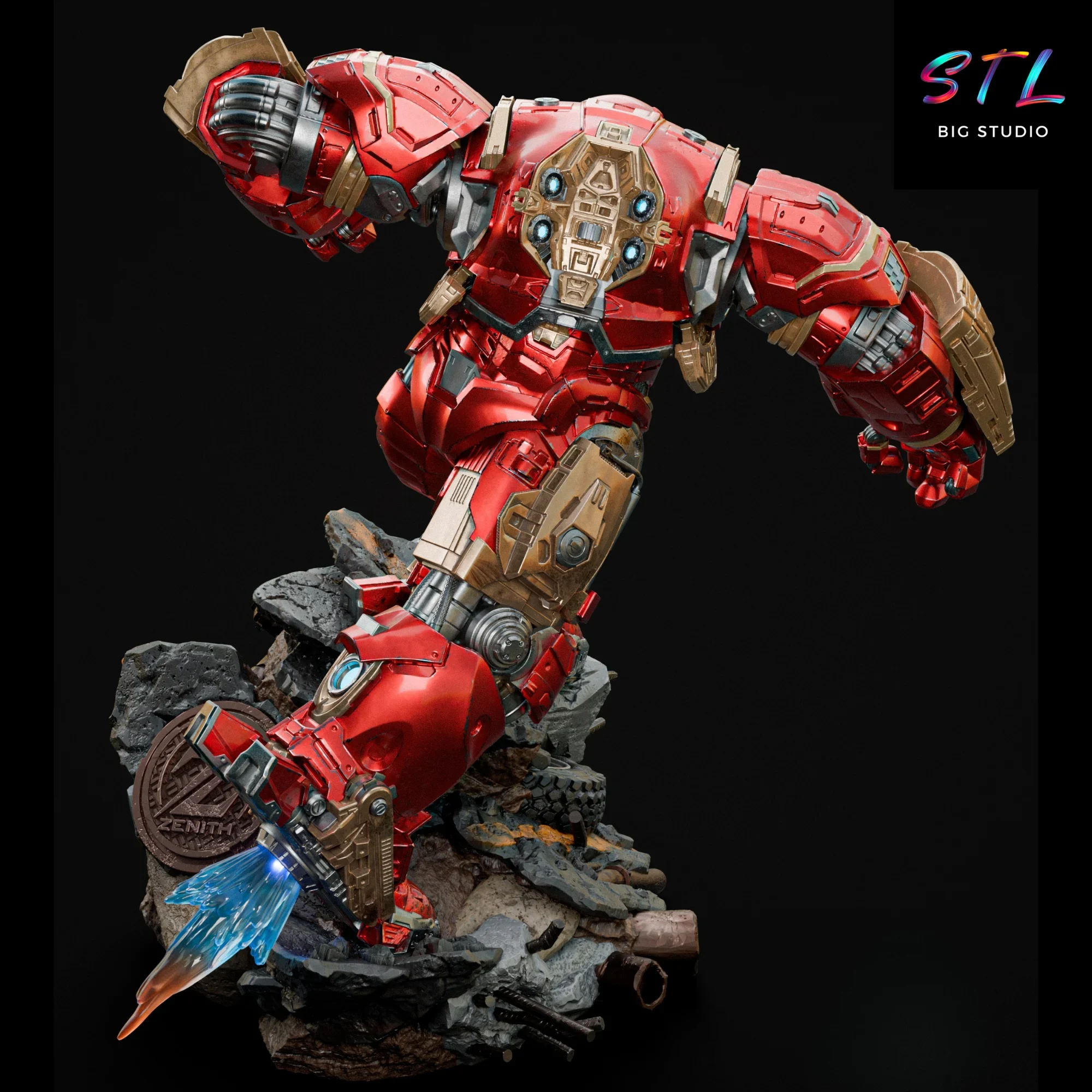 diorama iron man stl hulkbuster para impresion 3d diorama iron man stl hulkbuster para impresion 3d