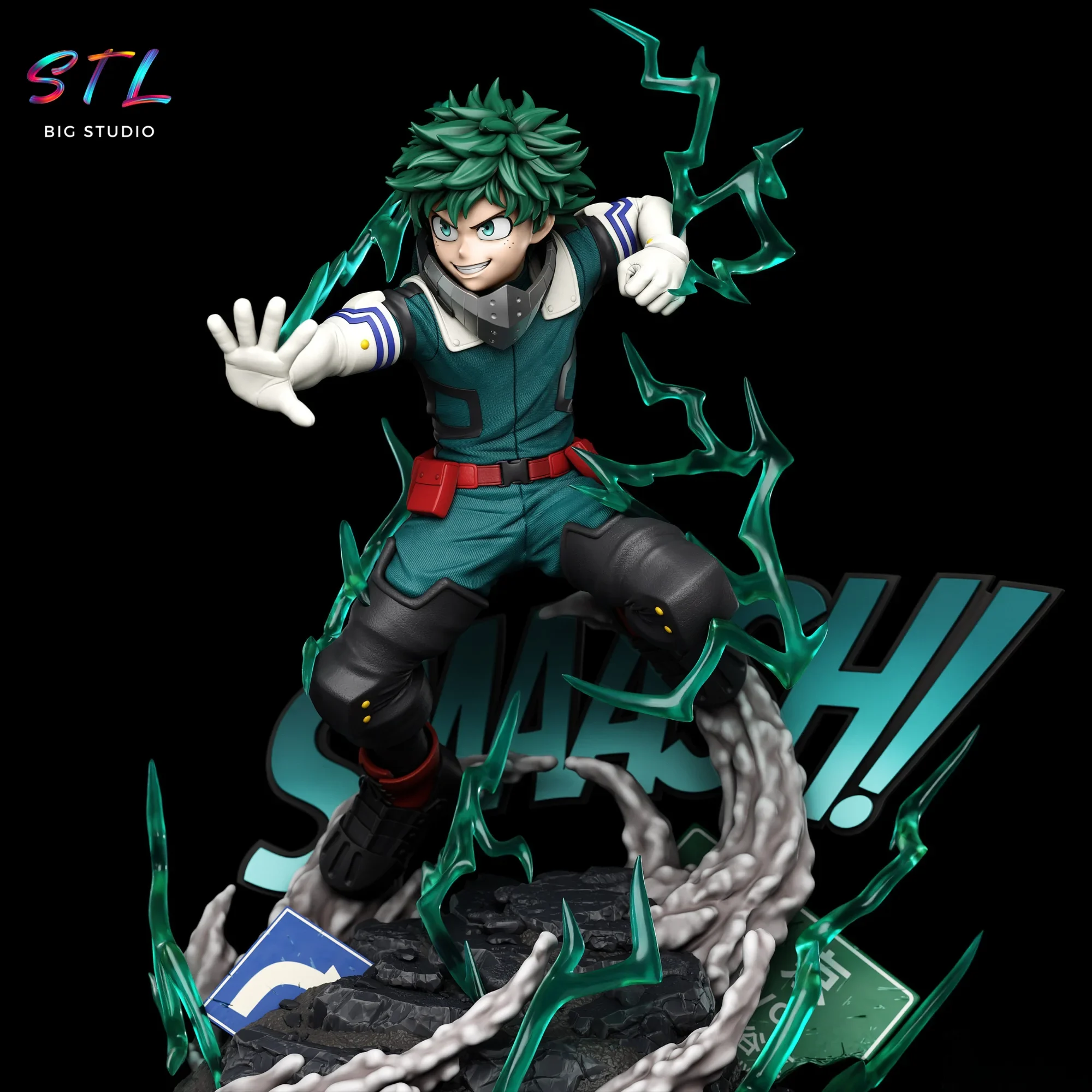 diorama izuku midoriya stl impresion 3d figura my hero academia diorama izuku midoriya stl impresion 3d figura my hero academia