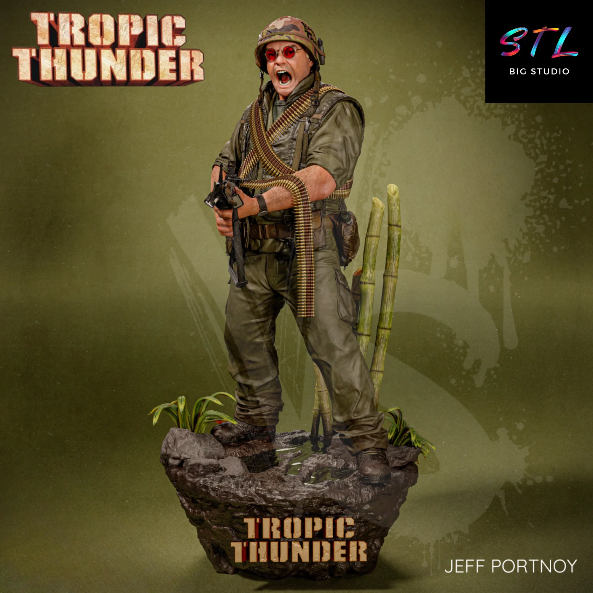 diorama jeff portnoy stl impresion 3d figura tropic thunder diorama jeff portnoy stl impresion 3d figura tropic thunder