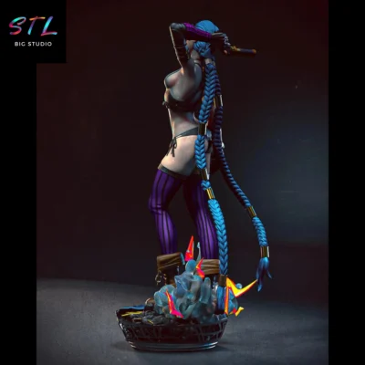 diorama jinx stl league of legends impresion 3d