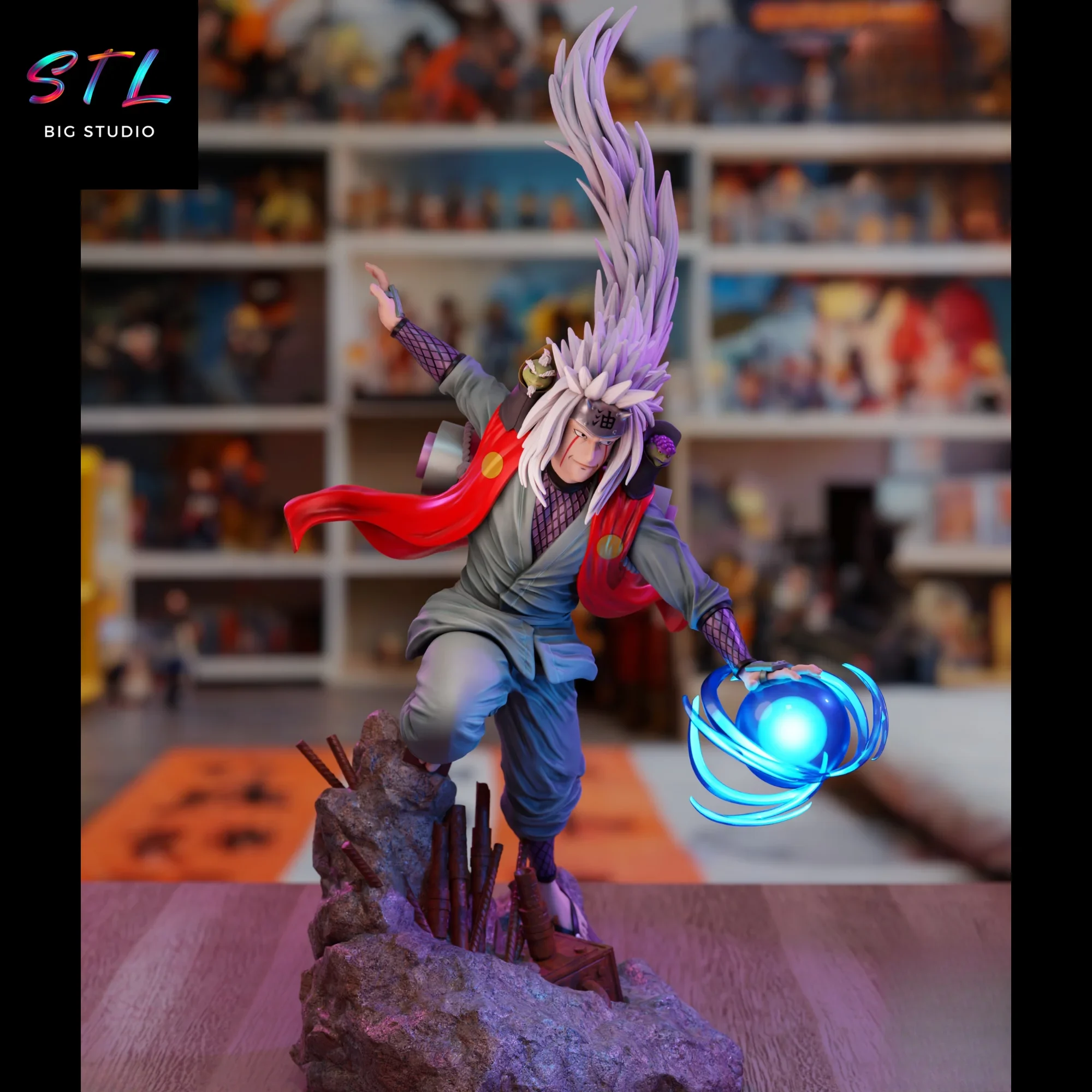 diorama jiraiya stl naruto shippuden para impresion 3d diorama jiraiya stl naruto shippuden para impresion 3d