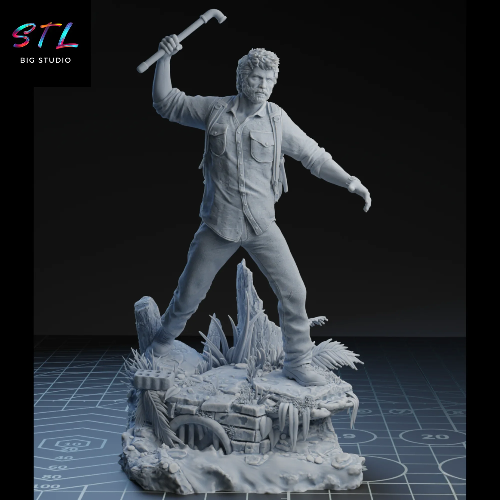 diorama joel stl the last of us impresion 3d diorama joel stl the last of us impresion 3d
