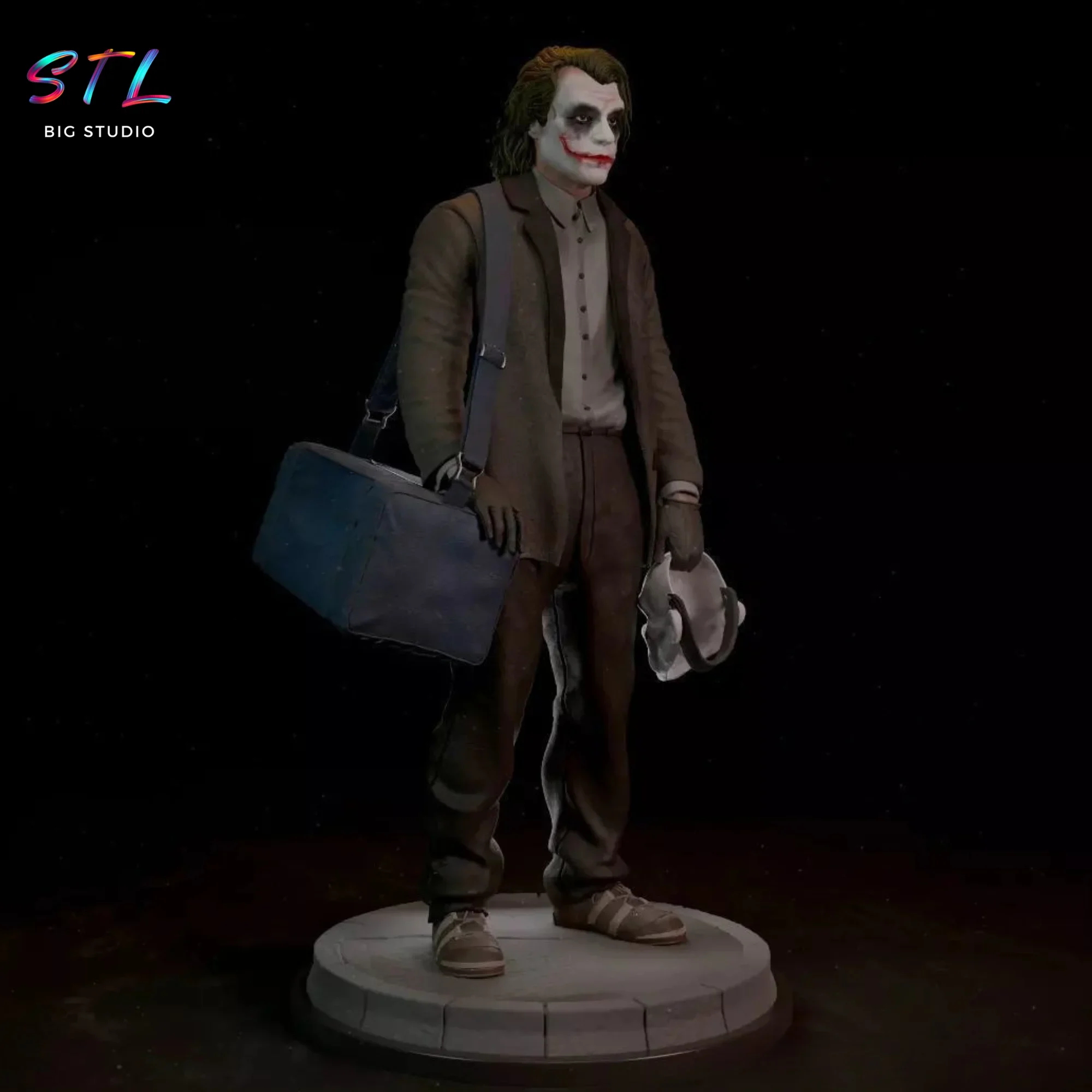 diorama joker heath ledger stl figura impresion 3d diorama joker heath ledger stl figura impresion 3d