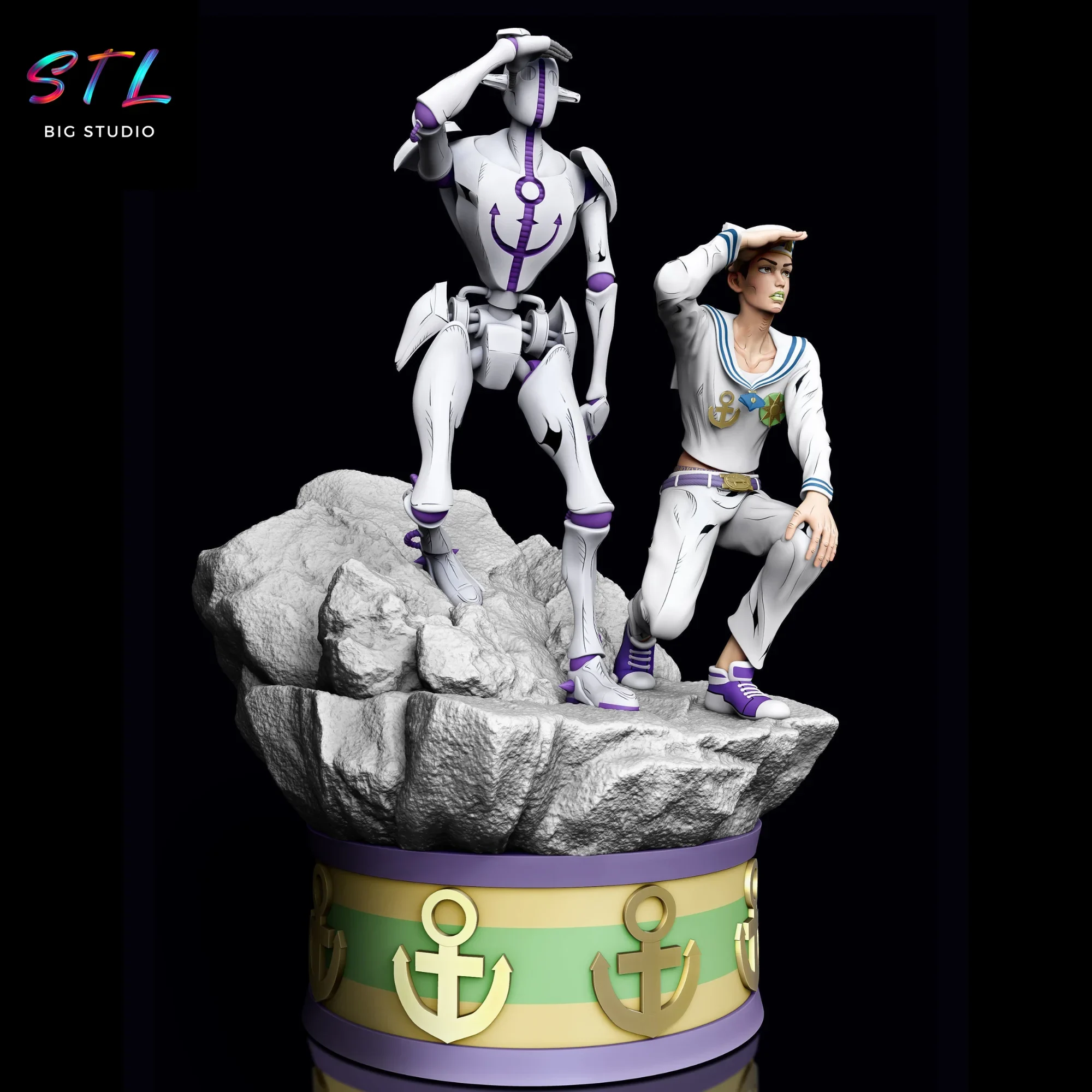 diorama josuke higashikata stl jojos bizarre adventure impresion 3d diorama josuke higashikata stl jojos bizarre adventure impresion 3d