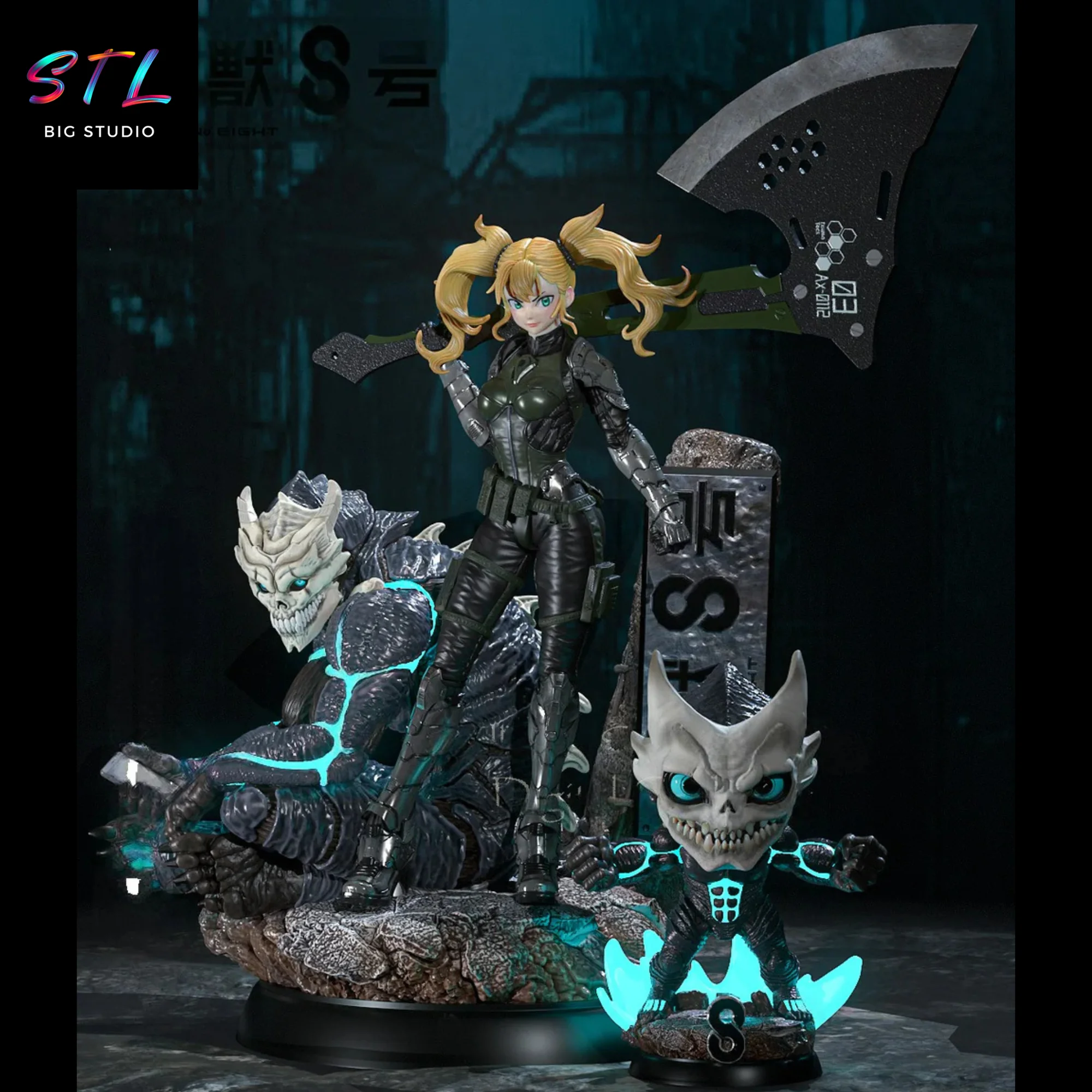 diorama kaiju no8 para impresion 3d