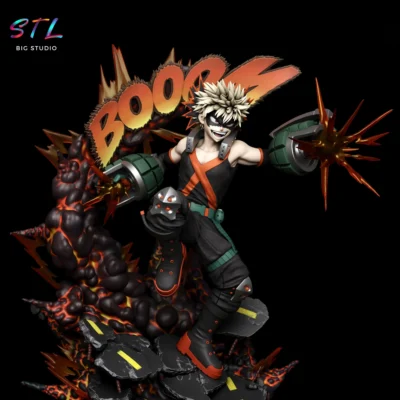 diorama katsuki bakugo stl impresion 3d figura my hero academia