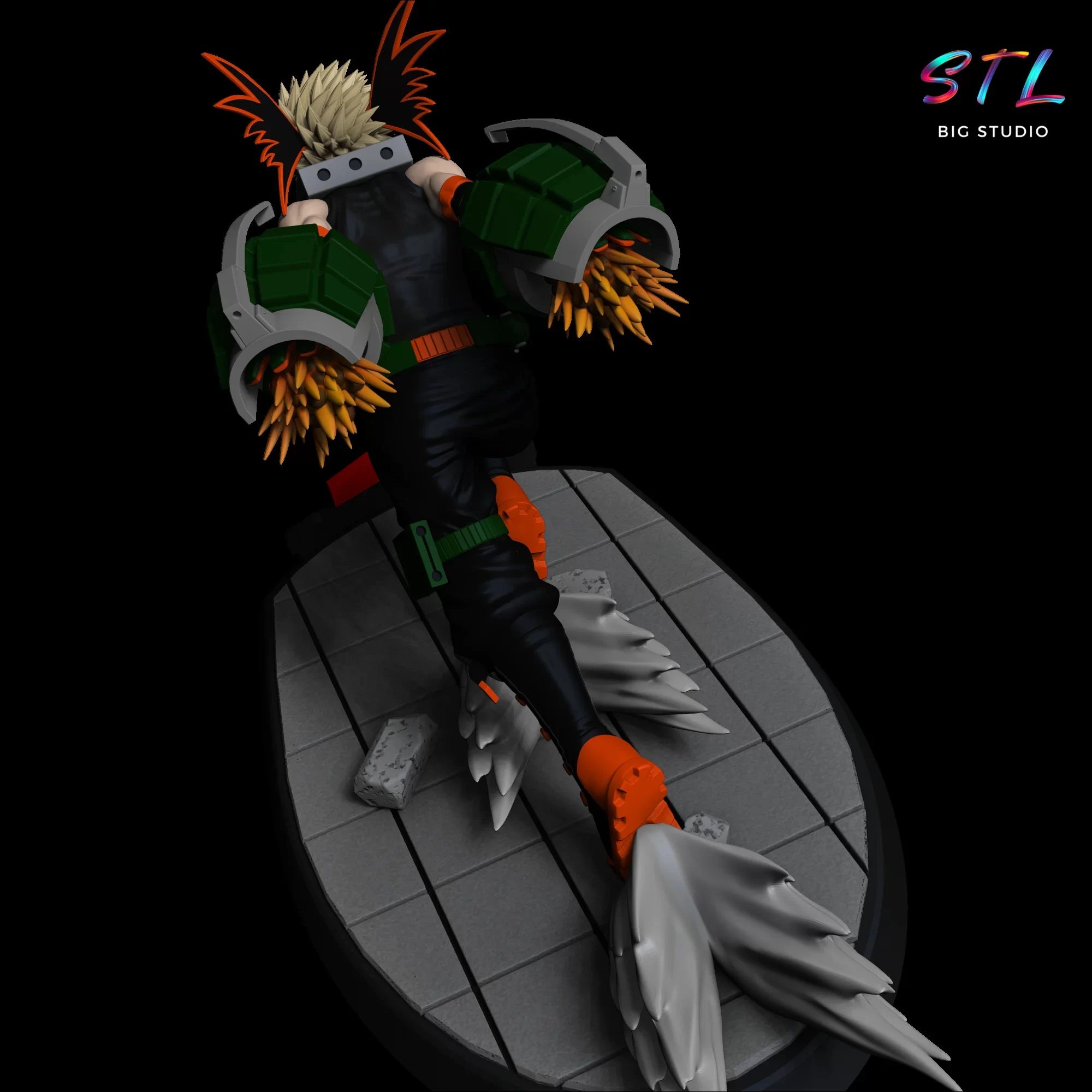 diorama katsuki bakugo stl my hero academia 3d diorama katsuki bakugo stl my hero academia 3d