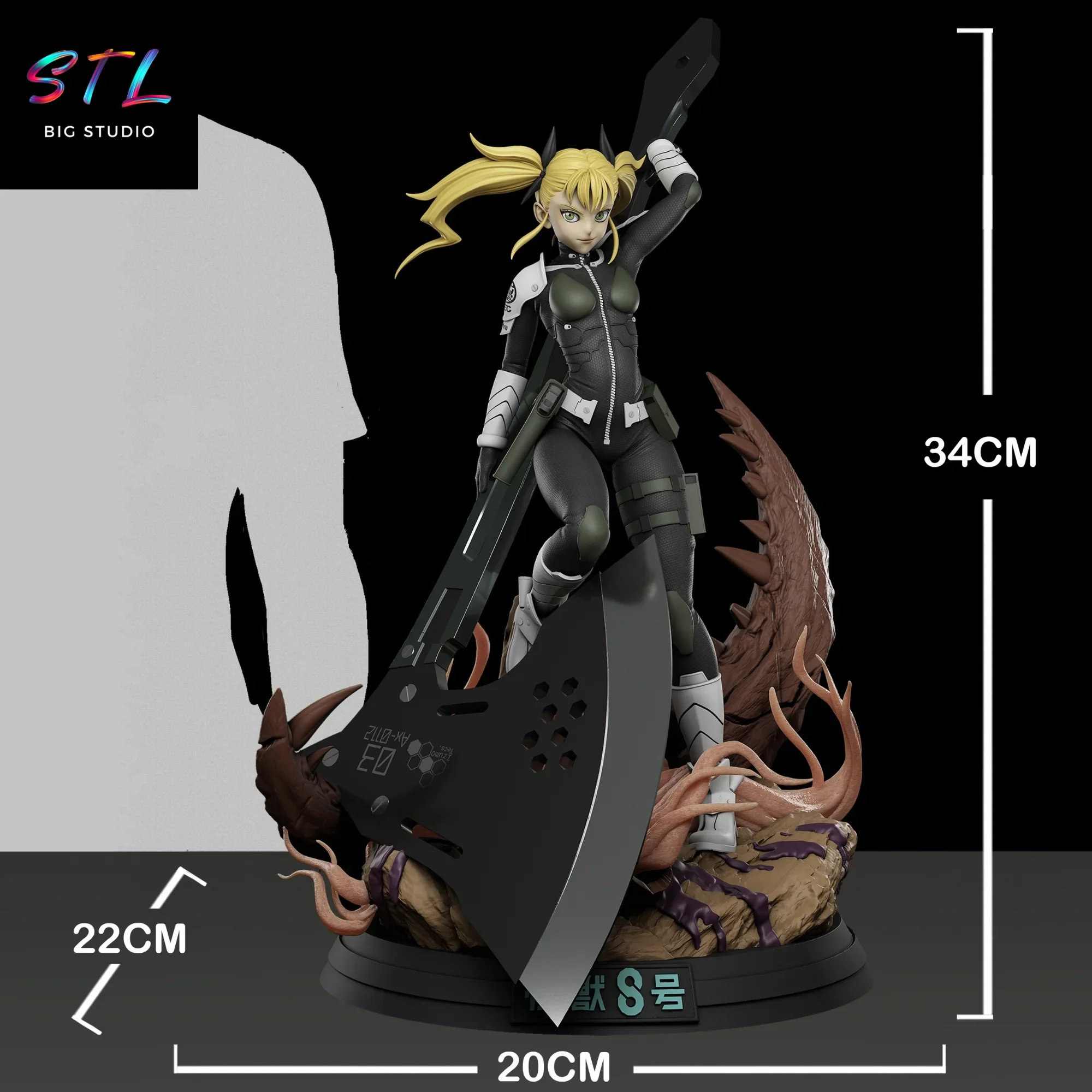 diorama kikoru shinomiya stl kaiju n8 impresion 3d diorama kikoru shinomiya stl kaiju n8 impresion 3d