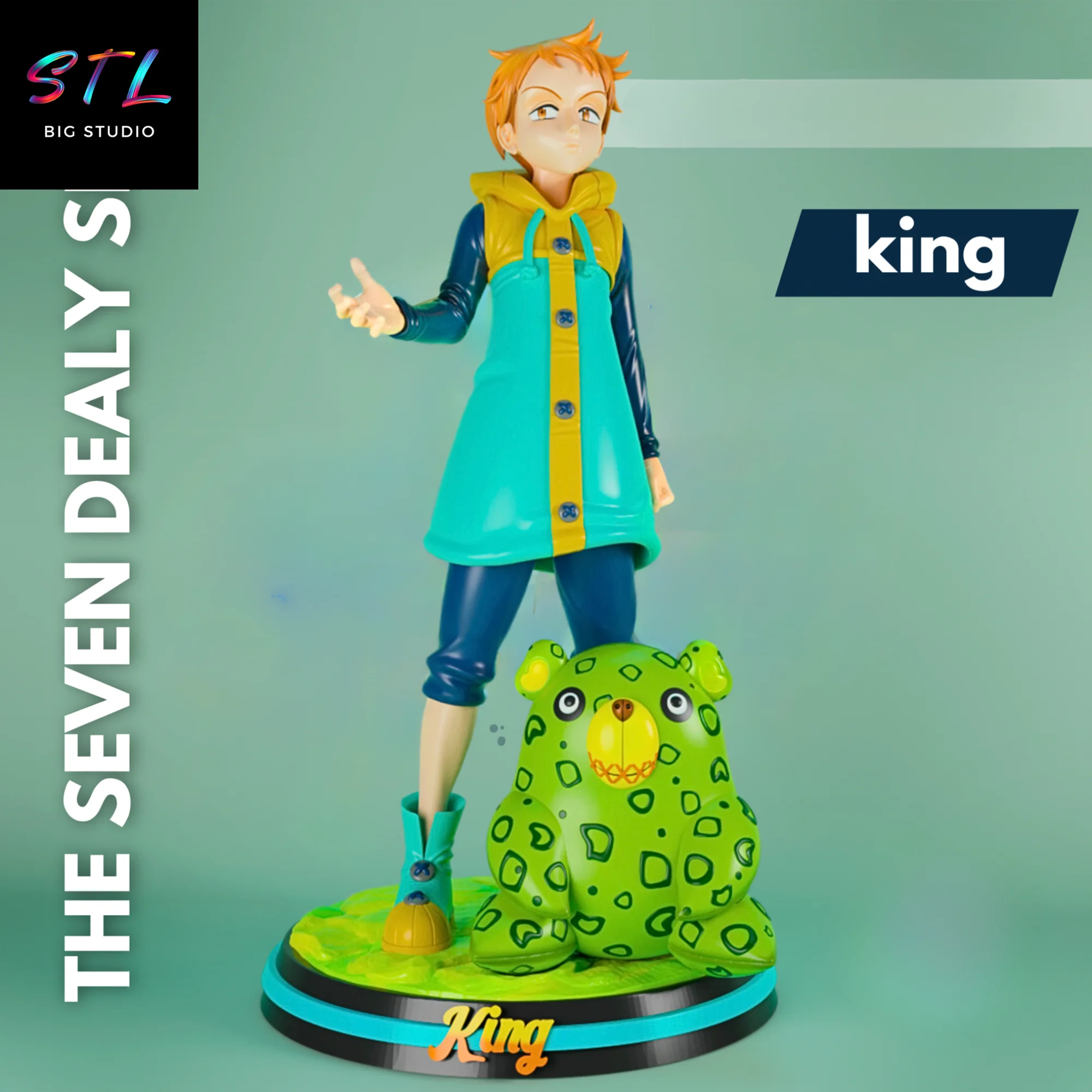 diorama king stl the seven deadly sins impresion 3d
