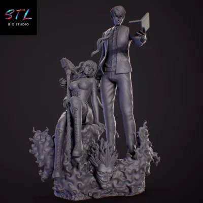 diorama kira y misa amane stl impresion 3d figura death note