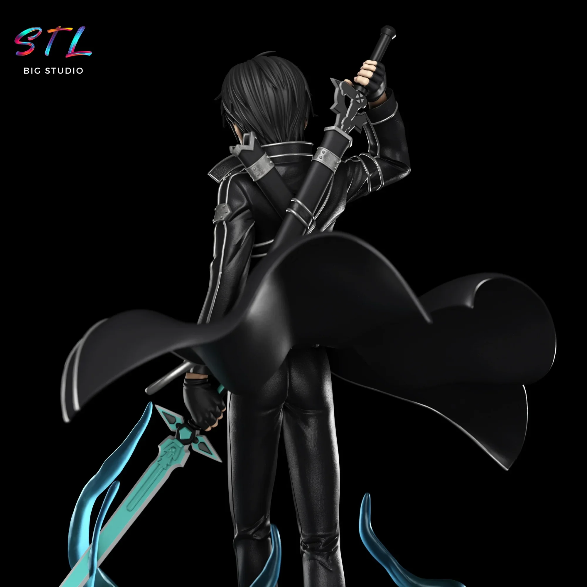 diorama kirito stl impresion 3d figura sword art online diorama kirito stl impresion 3d figura sword art online