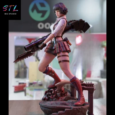 diorama lady stl impresion 3d devil may cry
