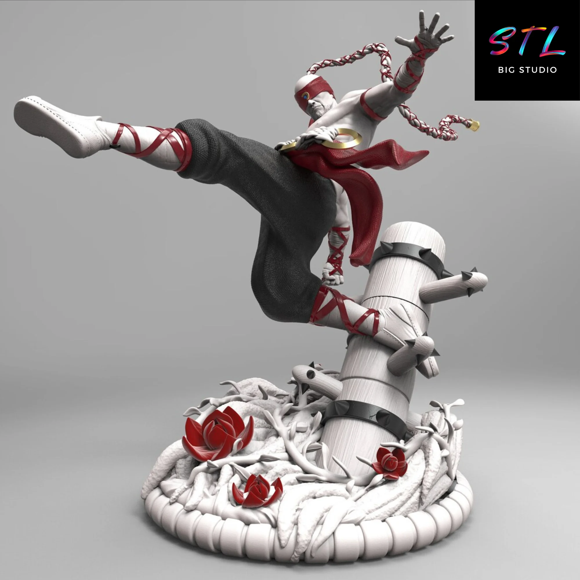 diorama lee sin stl impresion 3d figura league of legends