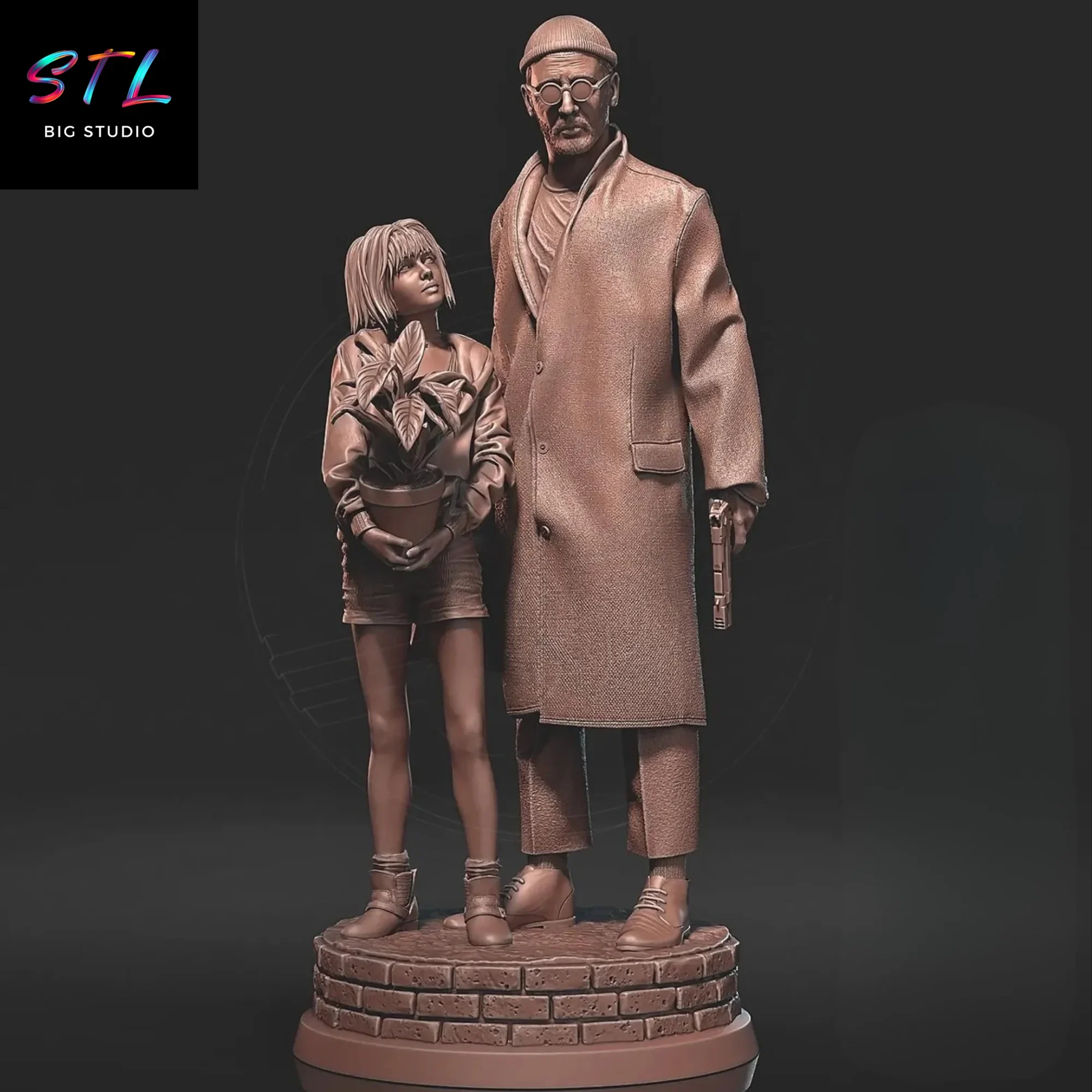 diorama leon el profesional stl para impresion 3d diorama leon el profesional stl para impresion 3d