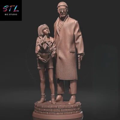 diorama leon el profesional stl para impresion 3d