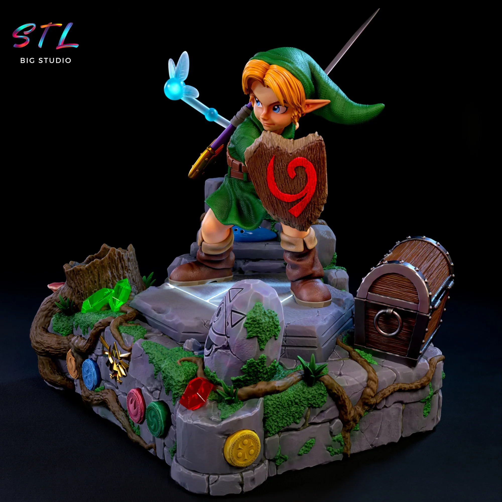 diorama link stl the legend of zelda para impresion 3d diorama link stl the legend of zelda para impresion 3d
