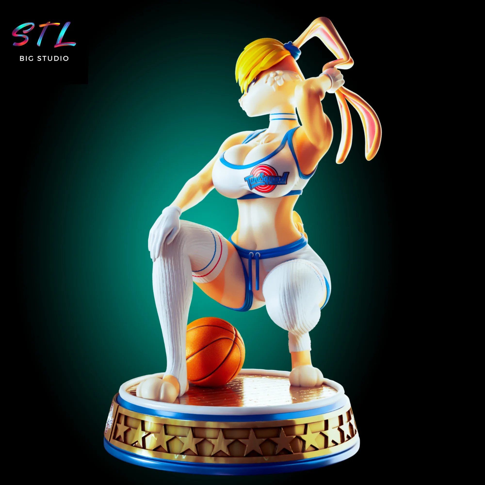 diorama lola bunny stl looney tunes impresion 3d space jam diorama lola bunny stl looney tunes impresion 3d space jam