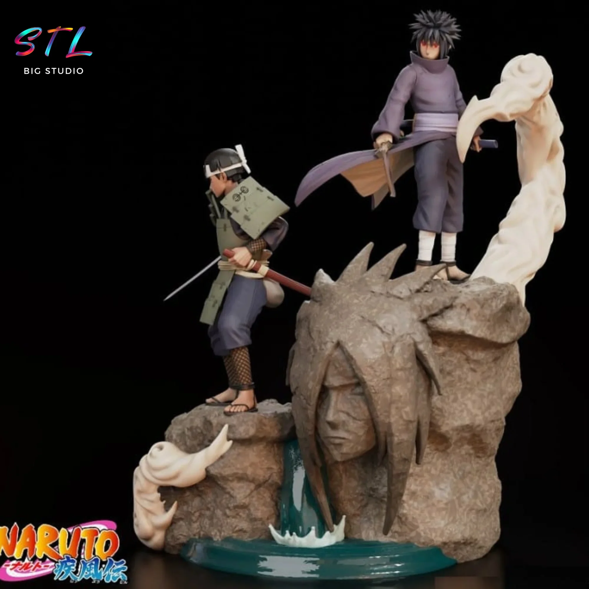 diorama madara y hashirama stl impresion 3d naruto diorama madara y hashirama stl impresion 3d naruto