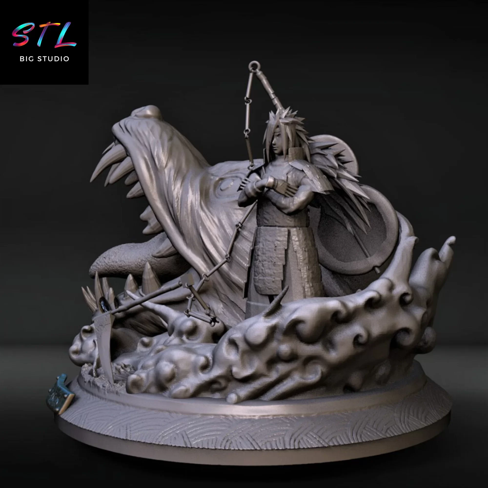 diorama madara y kyubi stl naruto imprimir 3d diorama madara y kyubi stl naruto imprimir 3d