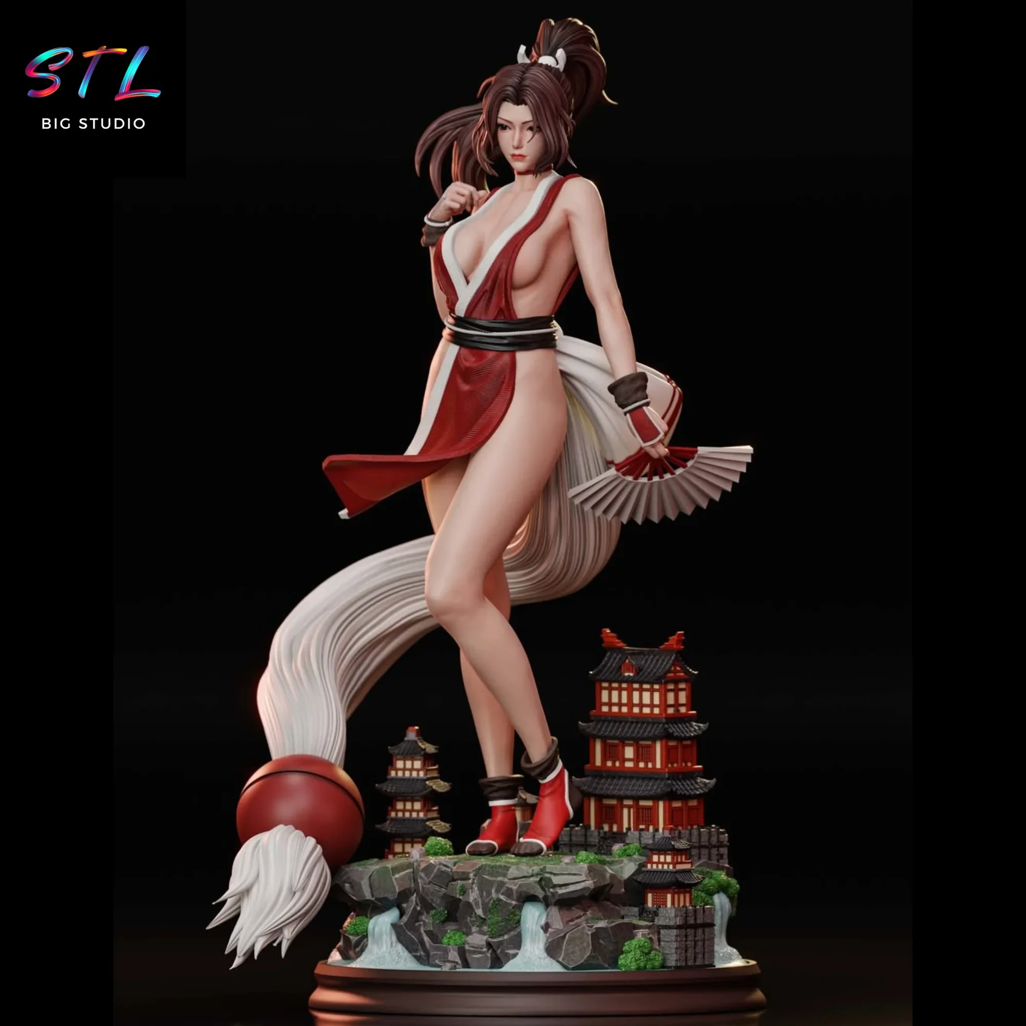 diorama mai shiranui stl king of fighters figura impresion 3d diorama mai shiranui stl king of fighters figura impresion 3d