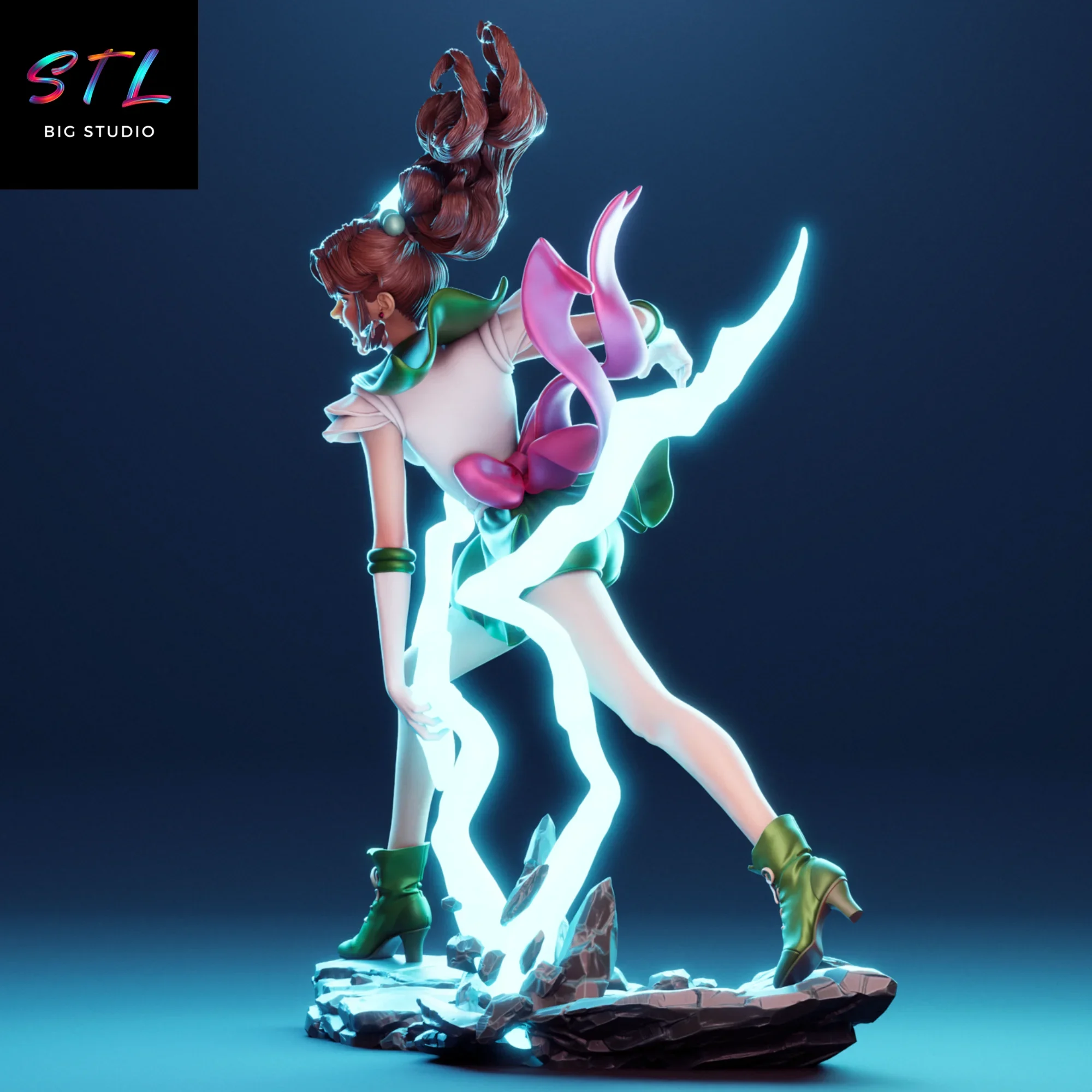 diorama makoto kino stl sailor moon impresion 3d diorama makoto kino stl sailor moon impresion 3d