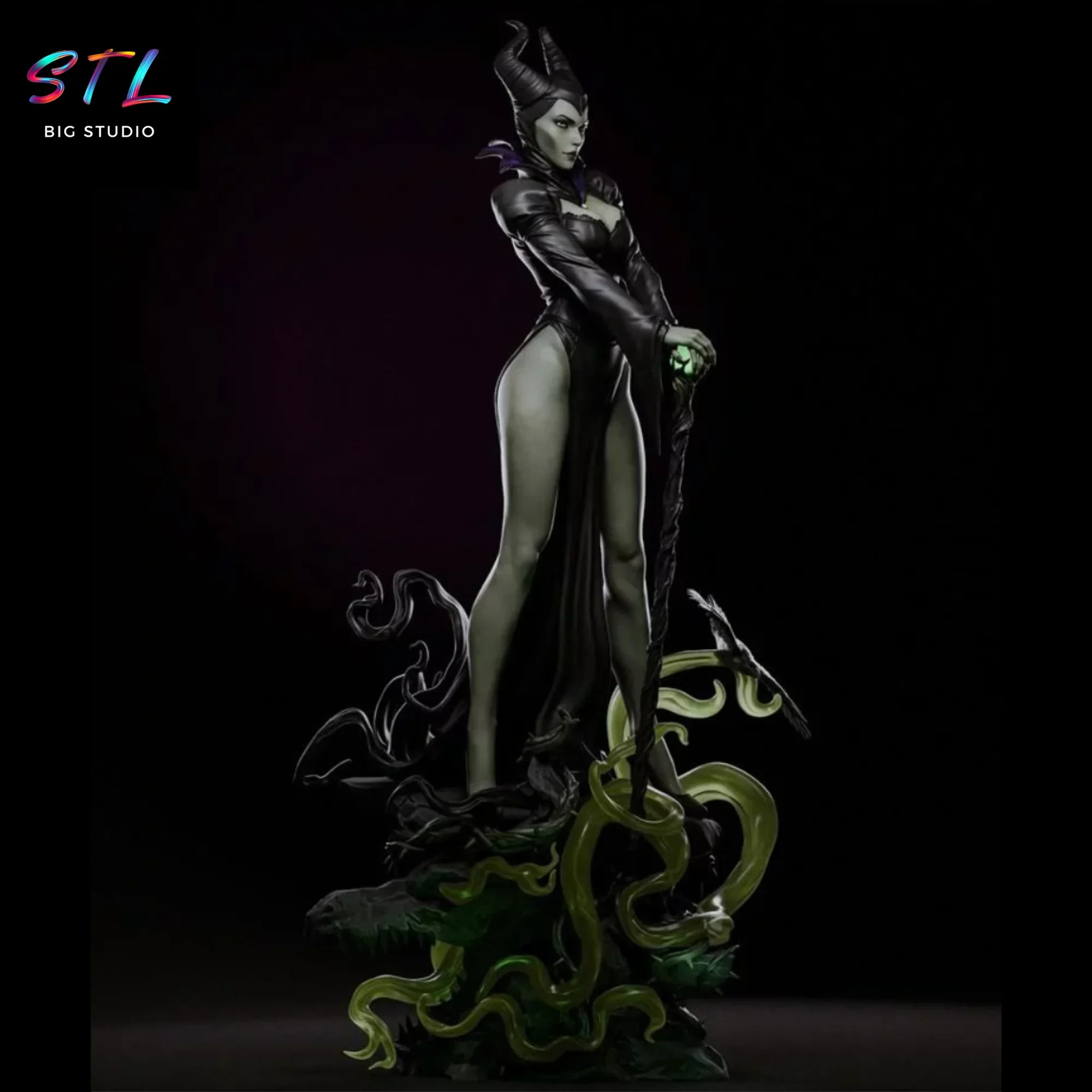diorama malefica stl impresion 3d angelina jolie