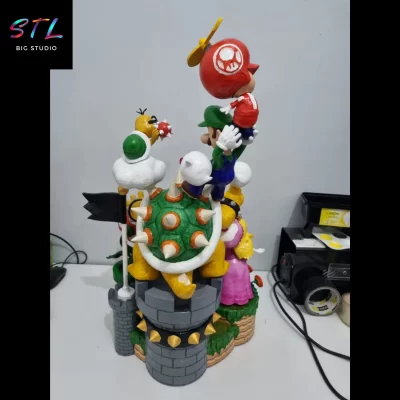 diorama mario bros stl videojuegos