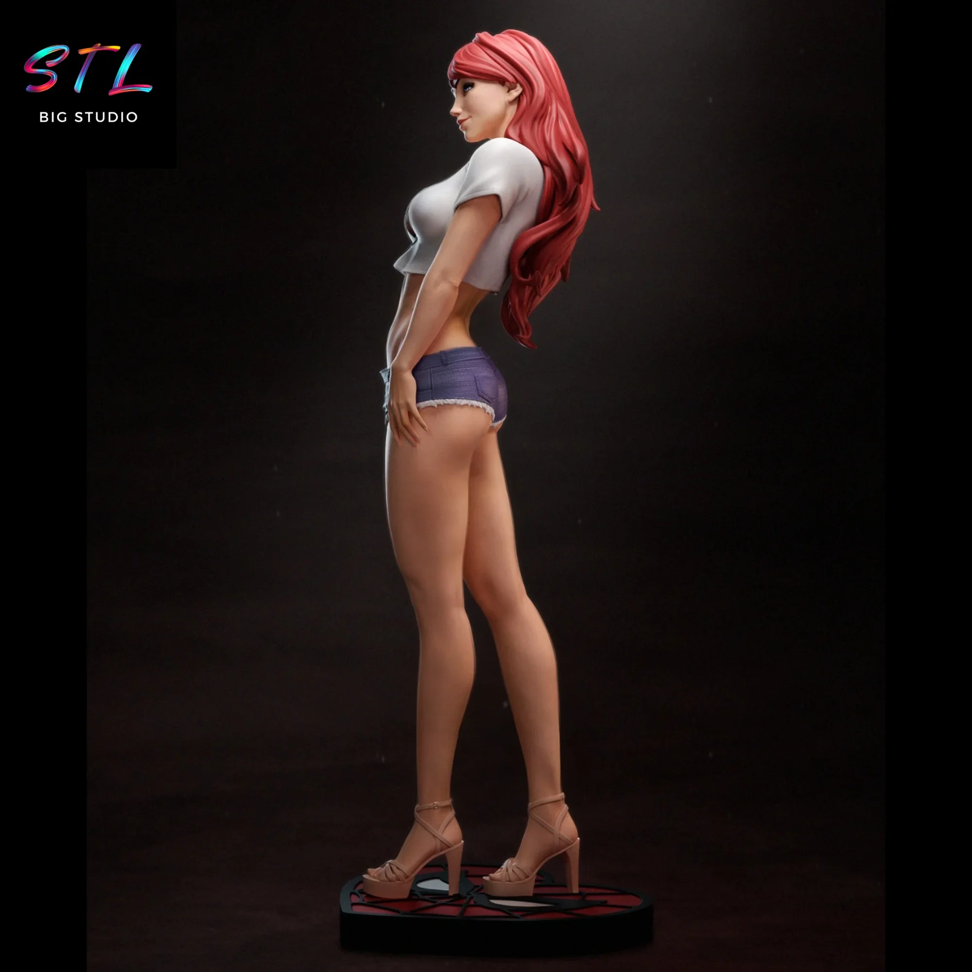 diorama mary jane watson stl mj spiderman para impresion 3d diorama mary jane watson stl mj spiderman para impresion 3d