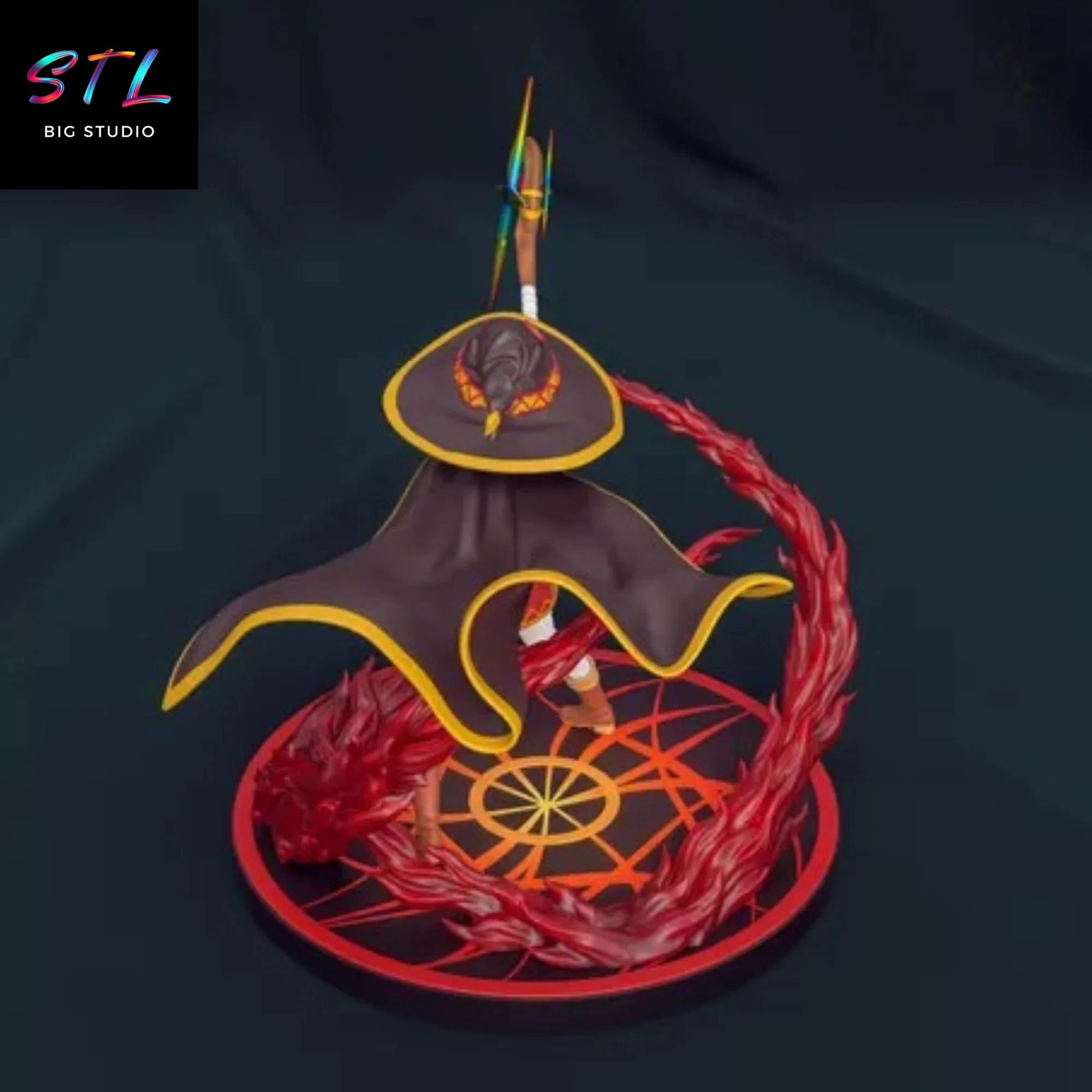 diorama megumin stl konosuba anime 3d diorama megumin stl konosuba anime 3d