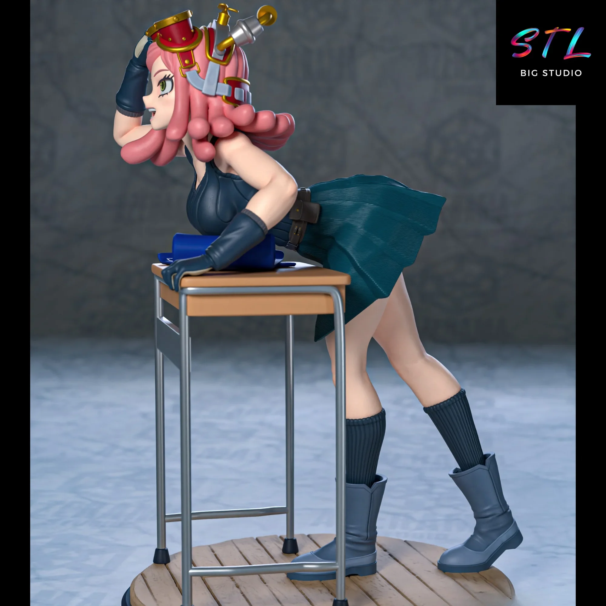 diorama mei hatsume stl impresion 3d boku no hero diorama mei hatsume stl impresion 3d boku no hero