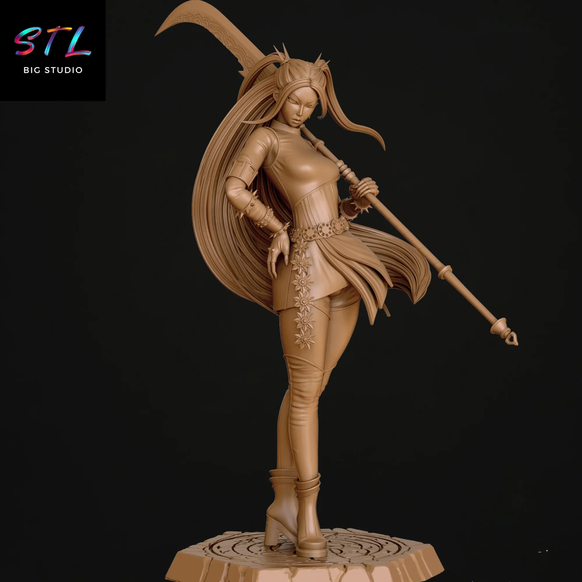 diorama mira stl las guerreras k-pop para impresion 3d diorama mira stl las guerreras k-pop para impresion 3d