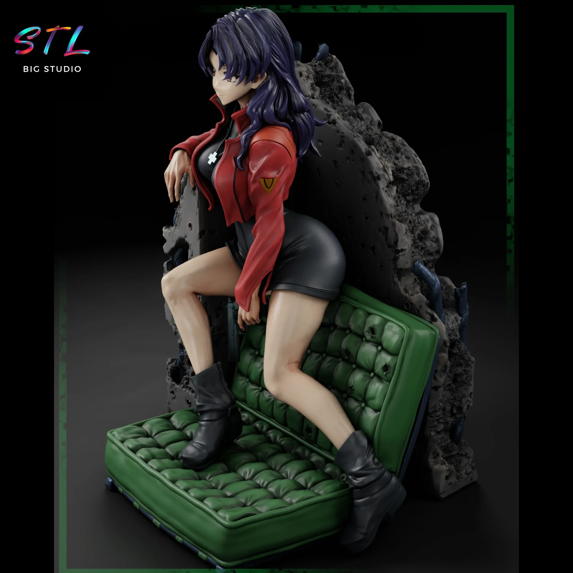 diorama misato katsuragi stl impresion 3d evangelion diorama misato katsuragi stl impresion 3d evangelion