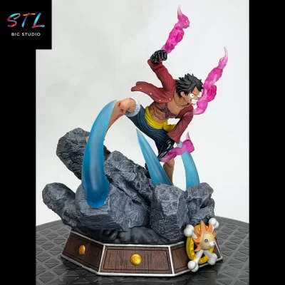 diorama monkey d luffy stl anime one piece impresion 3d