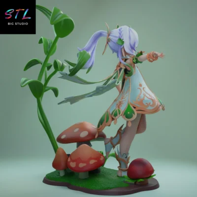 diorama nahida stl arconte dendro genshin impact impresion 3d
