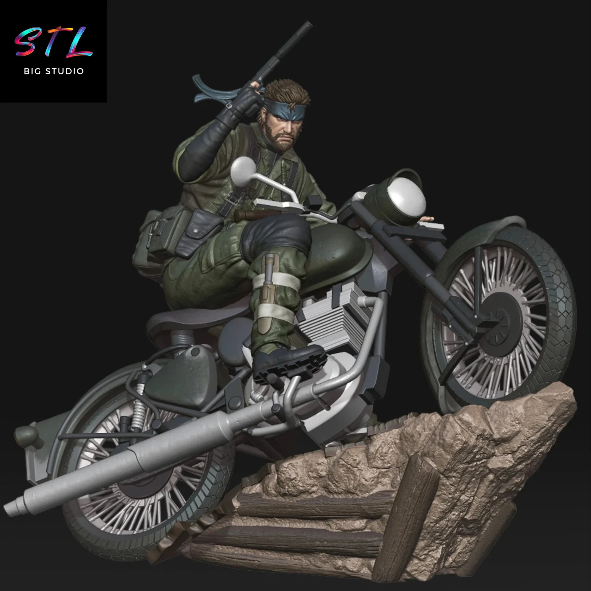 diorama naked snake stl impresion 3d metal gear solid 3 diorama naked snake stl impresion 3d metal gear solid 3