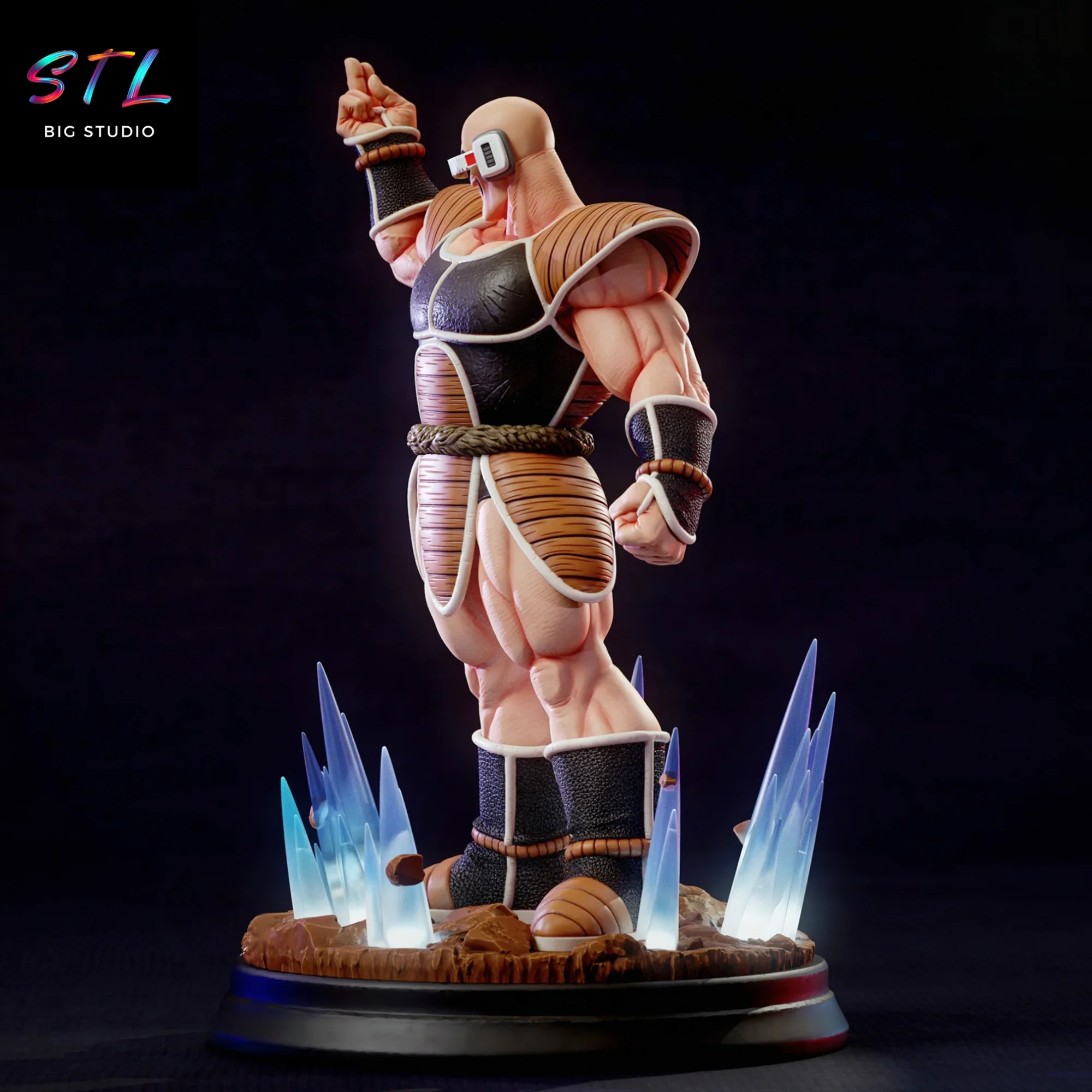 diorama nappa stl dragon ball figura impresion 3d diorama nappa stl dragon ball figura impresion 3d